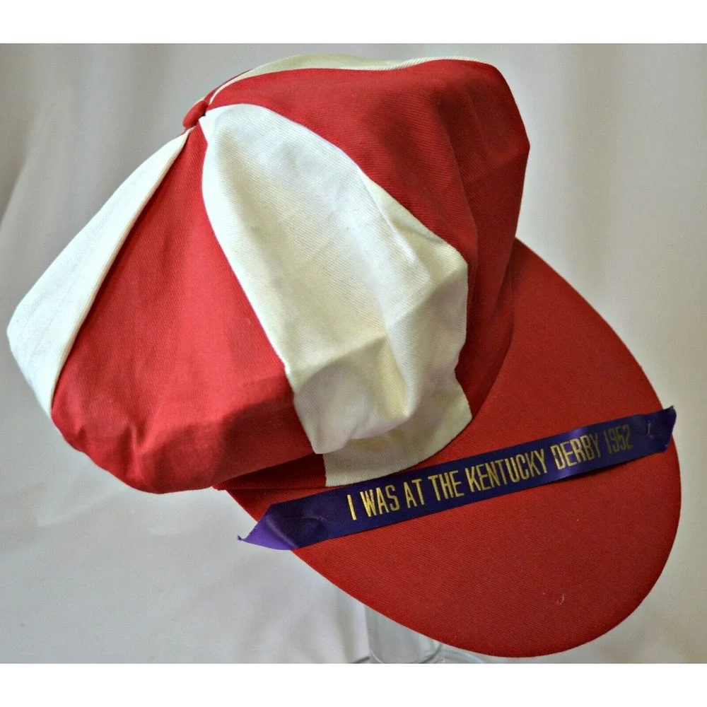 vintage 1952 Kentucky Derby souvenir oversized rare tam hat Hill‎ Gail